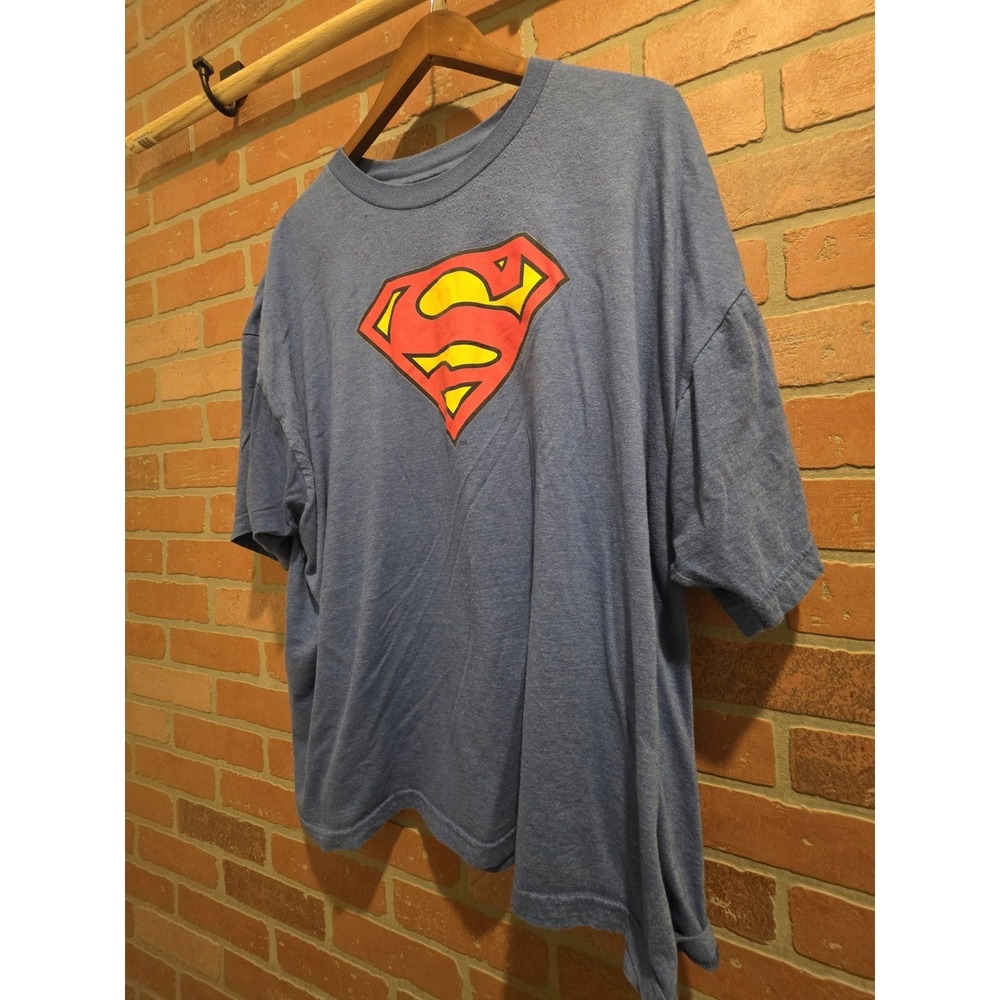 DC Comics Superman T-Shirt 4XL Blue. Sku 17